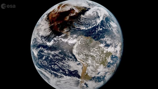 Eclipse solar: así fue visto su paso sobre América del Norte desde el espacio | VIDEO