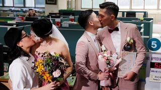 Taiwán registra los primeros matrimonios homosexuales en jornada histórica en Asia | FOTOS