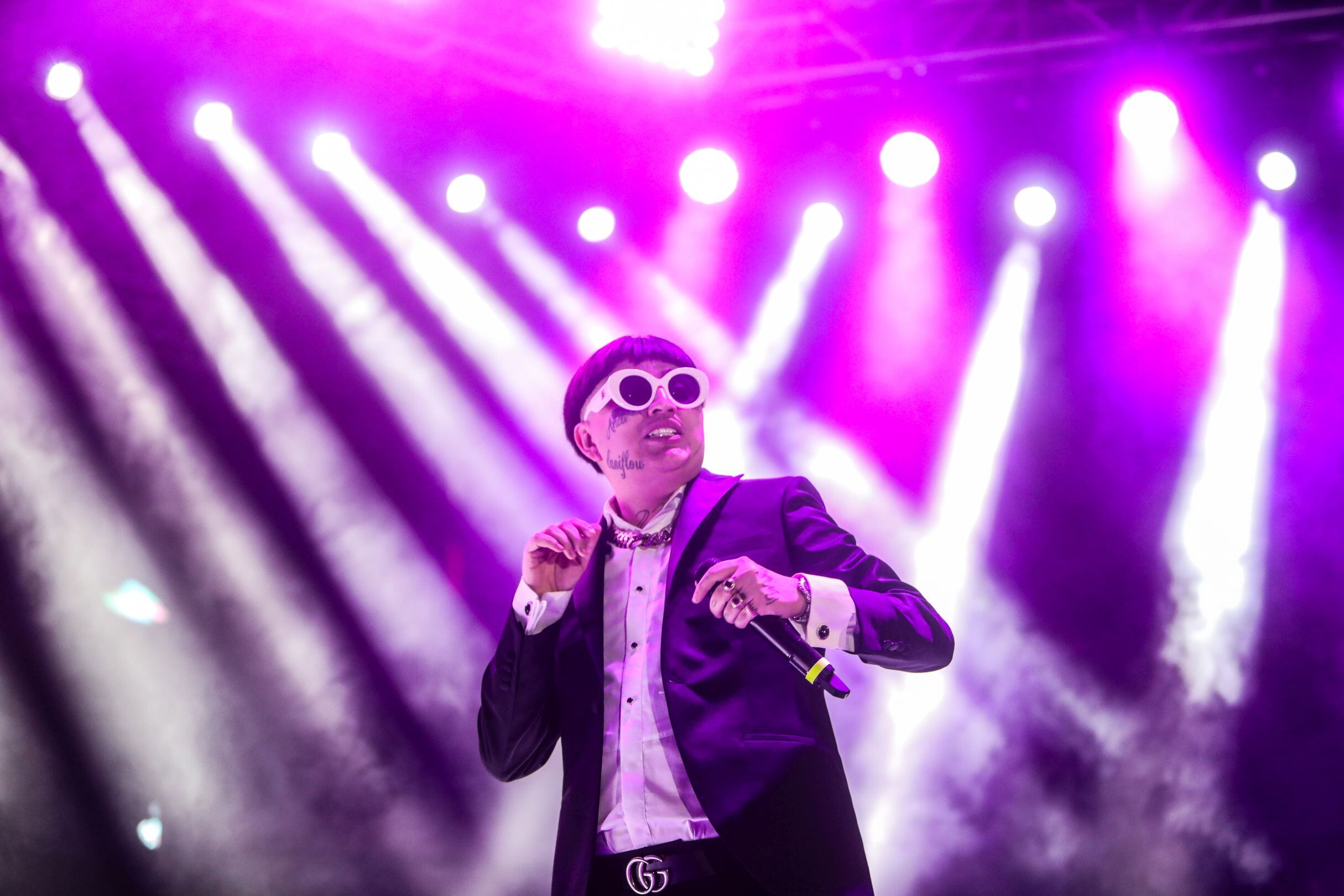 Esta imagen permite ver a Dani Flow en un concierto. (Foto: Thaddaeus McAdams / Getty Images)