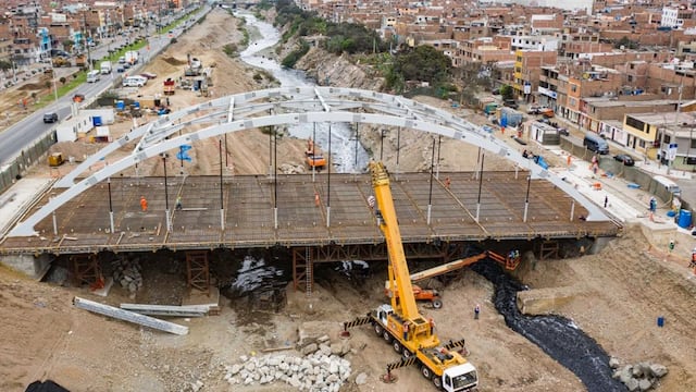 Puente Morales Duárez: construcción presenta un avance del 85% y será concluida antes de fin de año