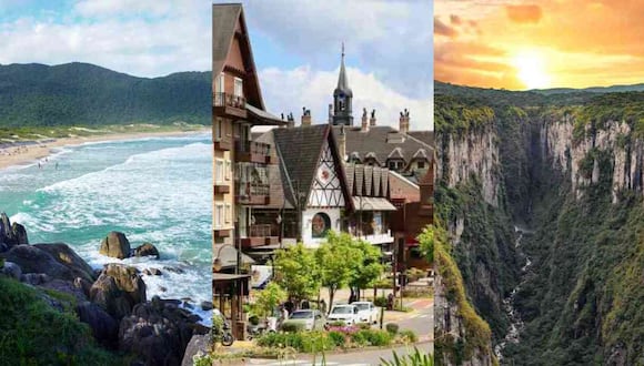 Estos son los destinos más románticos para conocer en el sur de Brasil. (Foto: Freepik; Gramado Oficial)