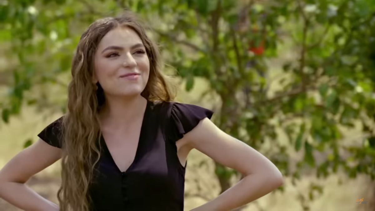 Sofía Castro interpretando a Valentina en "Tierra de esperanza" (Foto: TelevisaUnivision)