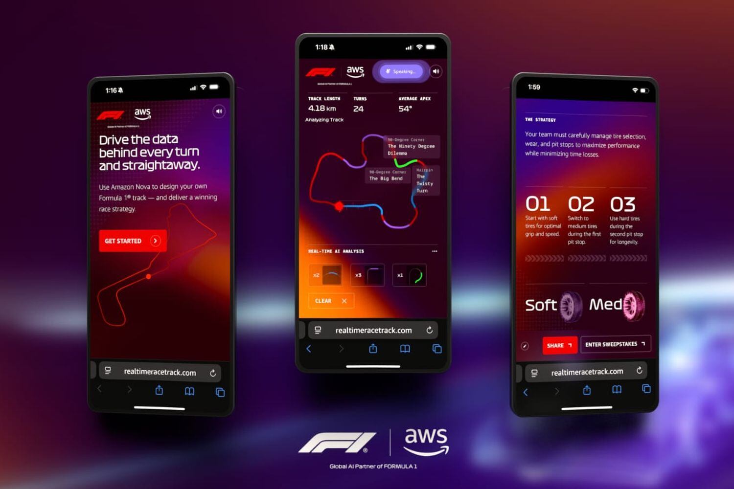 Formula 1 y AWS presentan Real-Time Race Track: crea el circuito a tu medida