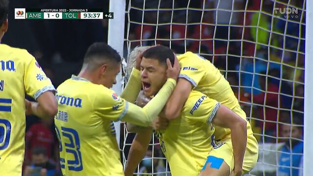 Gol de Richard Sánchez: anotó el 1-0 del América vs. Toluca en el último minuto | VIDEO
