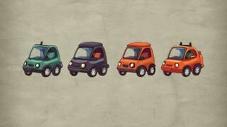 Seleccionando uno de los coches de colores sabrás cuáles son tus dos mejores virtudes