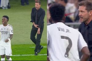 El origen desconocido del fuerte cruce entre Simeone y Vinicius en la Supercopa de España