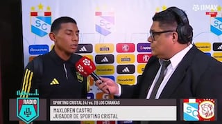 Sporting Cristal | Maxloren Castro de 16 años: “Muy feliz por mi debut, muy emocionado”