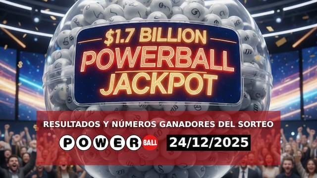 Resultados del Powerball del 24/12/2025 — revisa los números ganadores del sorteo de lotería con bote de $1.817 millones