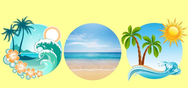 Escoge una de las tres playas para conocer qué es lo que más te gusta en la vida