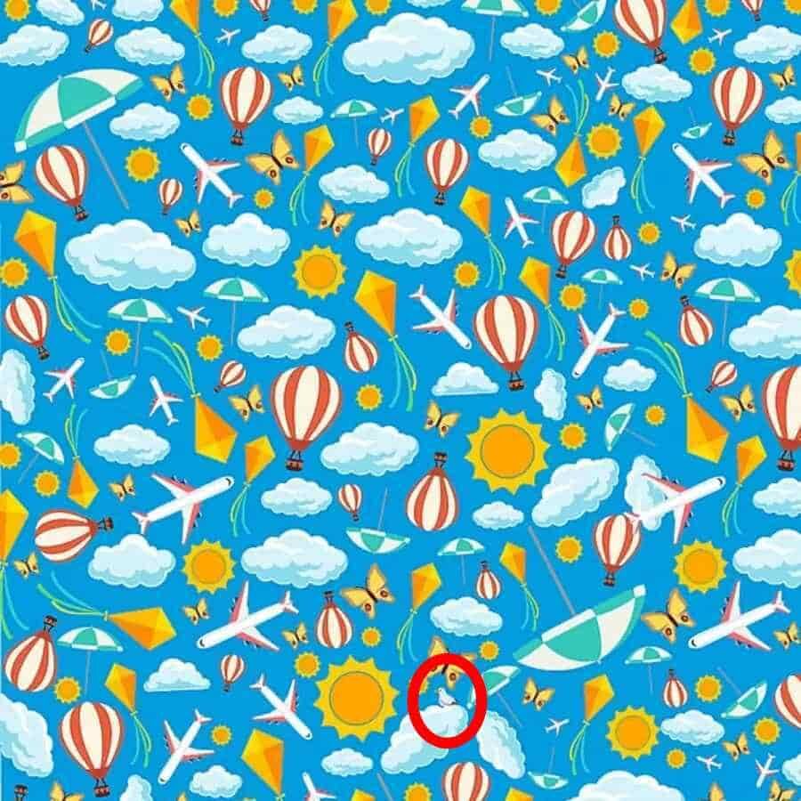 Los participantes con ojos muy afilados pudieron encontrar el pájaro escondido en la imagen en 9 segundos. ¿Fuiste uno de ellos?