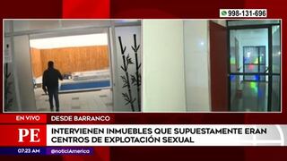 Barranco: PNP y MP intervienen 7 locales de lujo que eran centros de explotación sexual