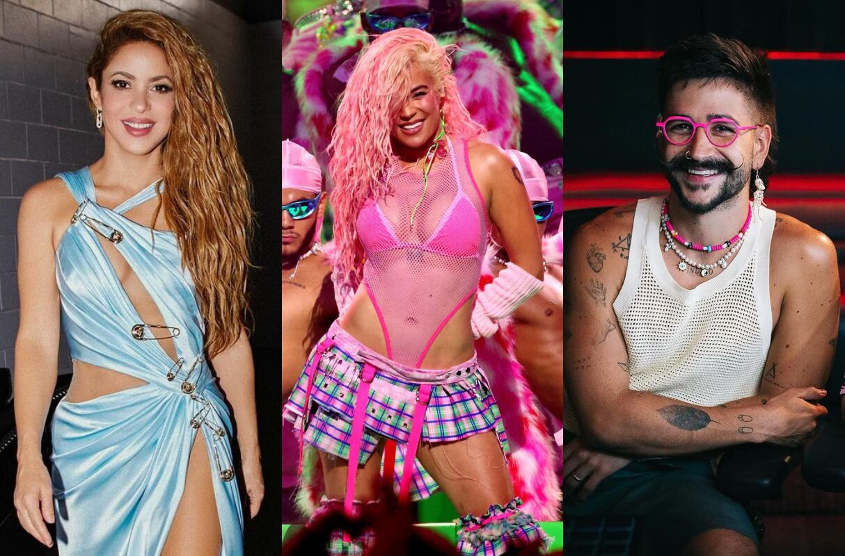 Shakira, Karol G y Camilo lideran las nominaciones de los Latin Grammy 2023. (Foto: Instagram)