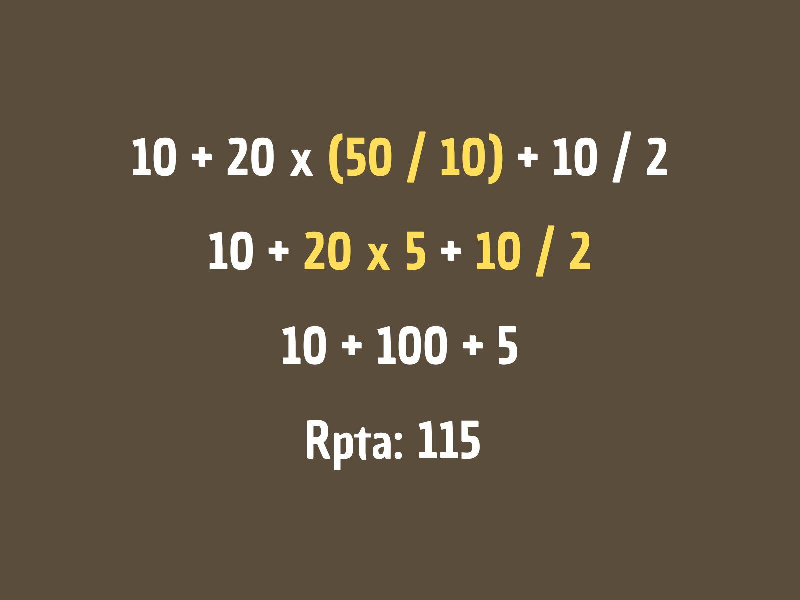 Reto matemático: Esta es la forma correcta para desarrollar este ejercicio. ¿Ganaste? (Creación: Mag)