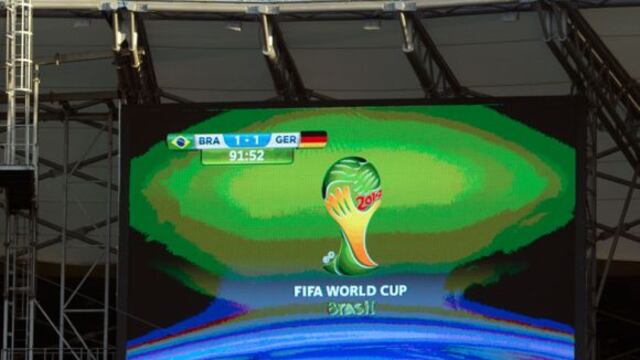 Brasil vs. Alemania: tablero del Mineirao 'vaticina' un 1-1