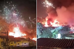 SJM: Incendio en Pamplona Alta alcanzó fábrica clandestina de pirotécnicos