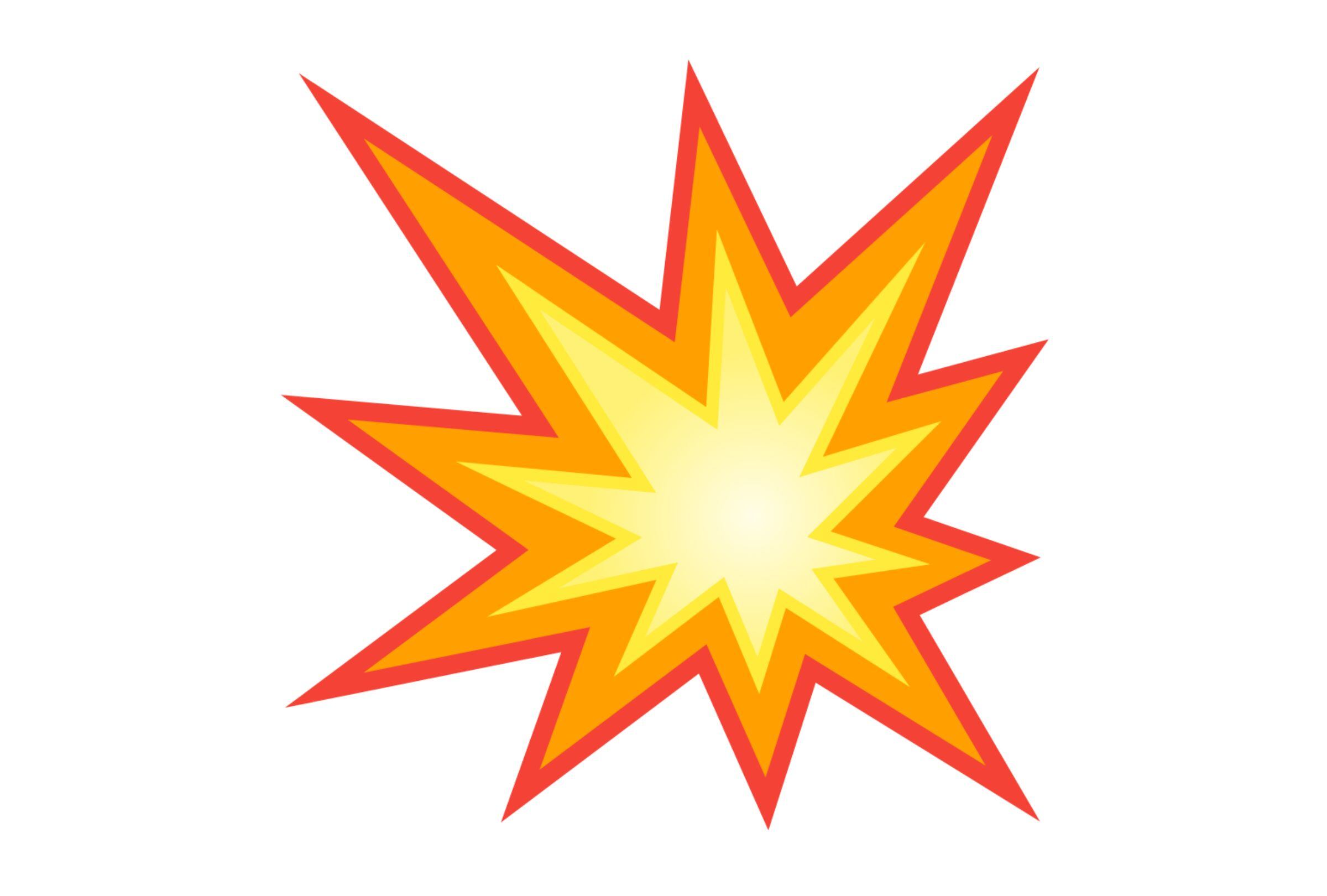 Así se ve el emoji de la explosión (Foto: Google Noto Color Emoji 16.0)