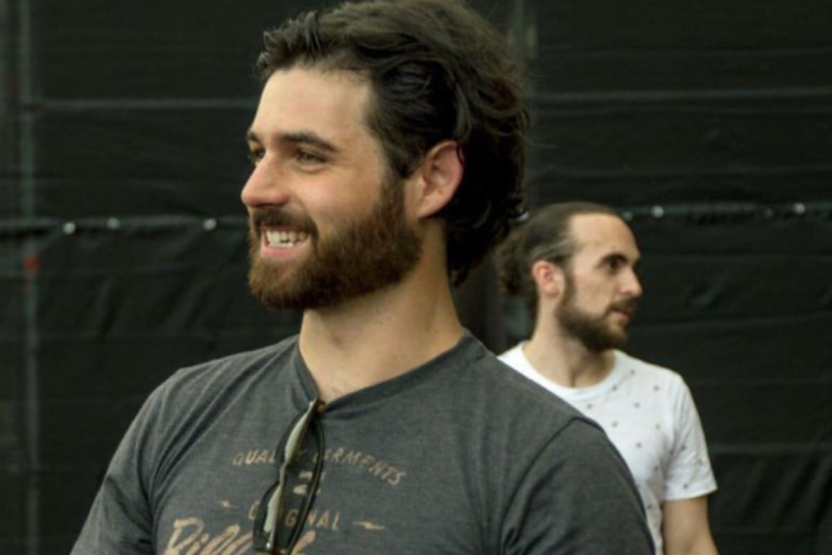 Sancho en los ensayos de una obra de teatro (Foto: Arturo Sancho / Instagram)