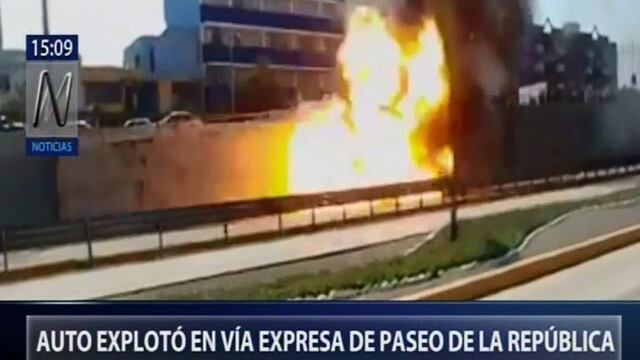 Falla en sistema de gas habría causado explosión de vehículo