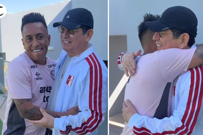 “Échale ganas”: Christian Cueva y Agustín Lozano protagonizan emotivo reencuentro en la Videna | VIDEO