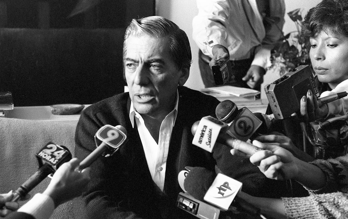 Imagen de Mario Vargas Llosa, del 5 de junio de 1990, cuando dejó la literatura por la política. (Foto: Archivo Histórico de El Comercio).