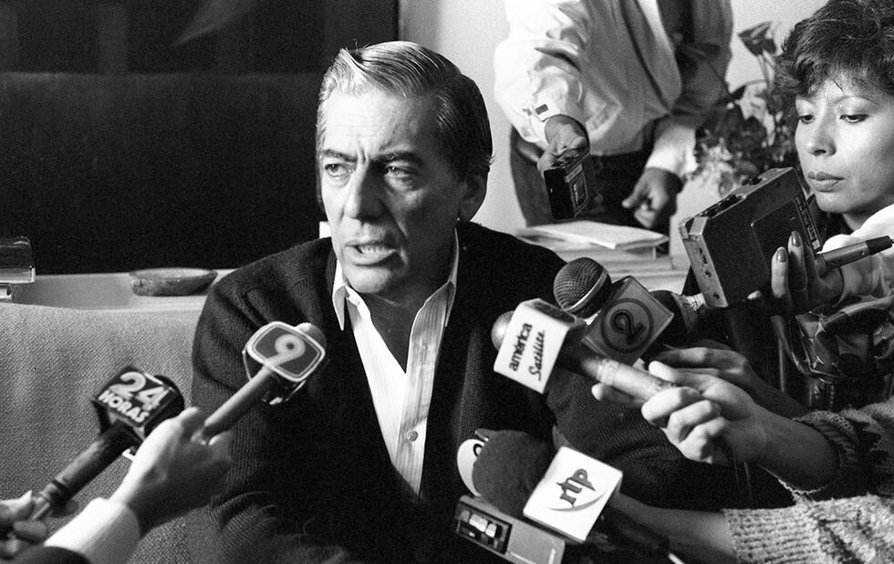 Imagen de Mario Vargas Llosa, del 5 de junio de 1990, cuando dejó la literatura por la política. (Foto: Archivo Histórico de El Comercio).