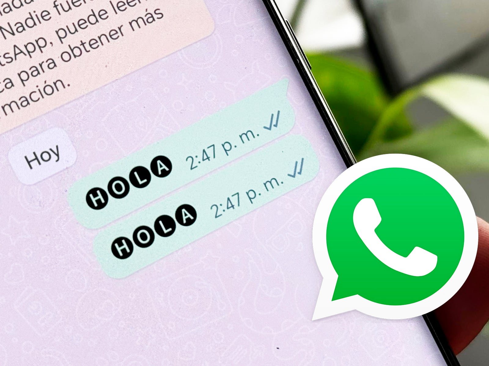 WHATSAPP | Así lucen las letras en círculos negros en WhatsApp y si quieres tenerlas, entonces sigue los pasos que te dejo en el tutorial. (Foto: MAG - Rommel Yupanqui)