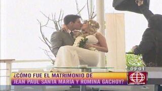 Jean Paul Santa María se casó con Romina Gachoy (VIDEO)