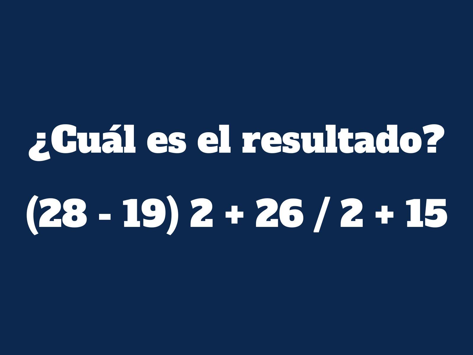 Reto matemático: Busca la forma más fácil de desarrollar este ejercicio numérico. (Creación: Mag)