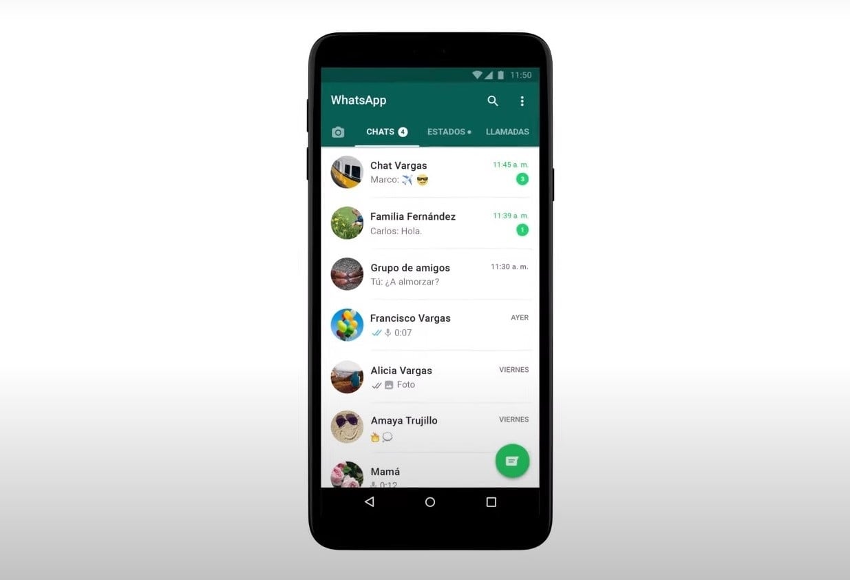Interfaz de WhatsApp. (Imagen: Meta)