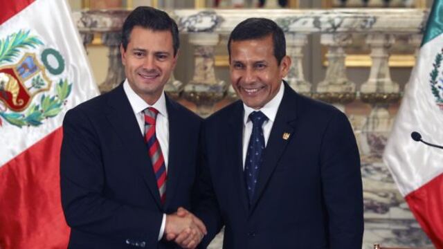 Humala: Perú y México trabajan acuerdos para combatir al narcotráfico