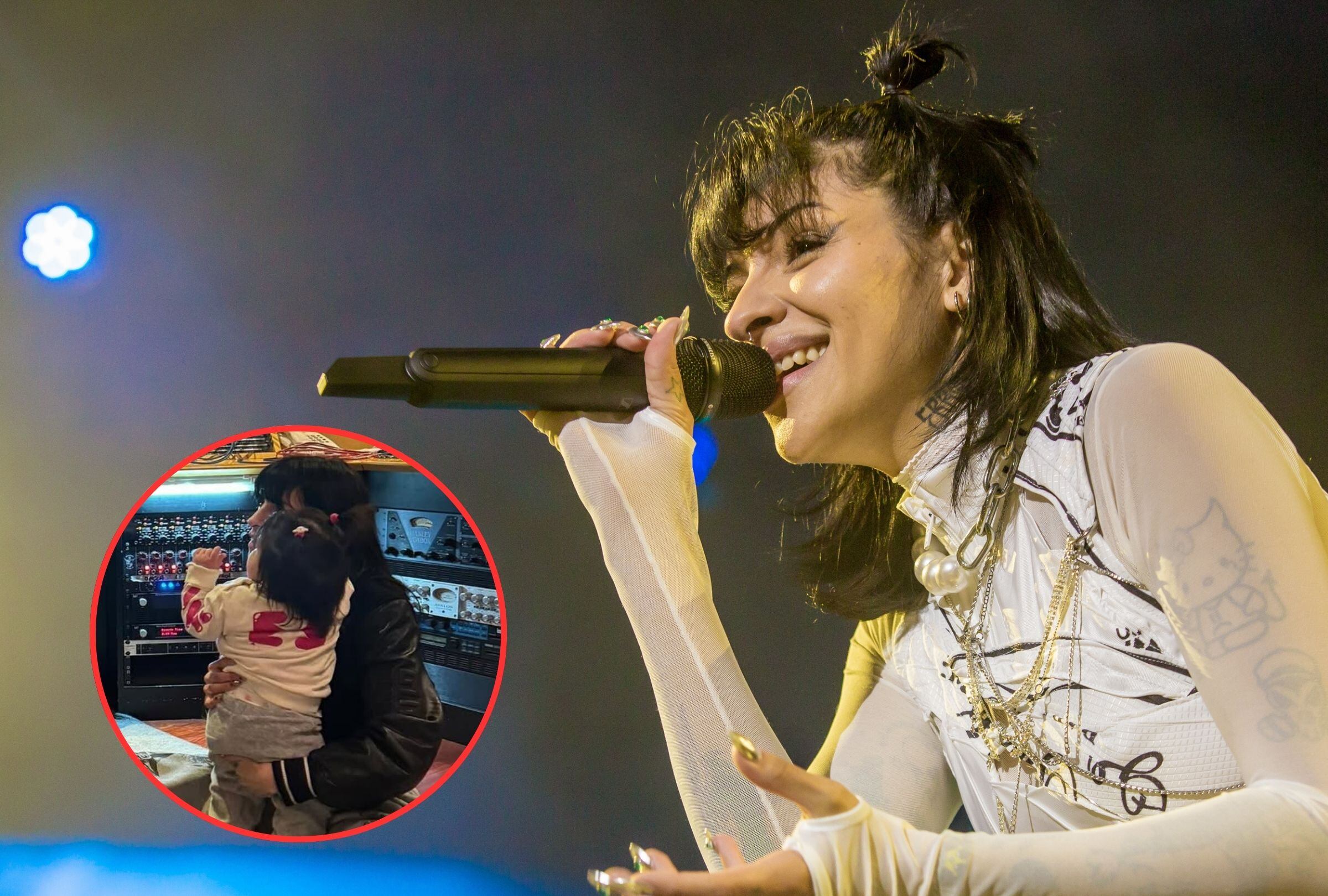 En esta imagen se puede apreciar a Cazzu y a su bebé Inti. (Foto: @cazzu / Instagram y Medios y Media / Getty Images)