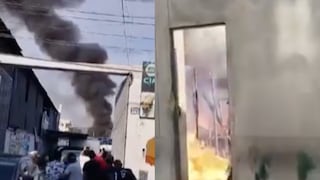 Incendio de gran magnitud consumió inmueble en el Centro de Lima | VIDEO  