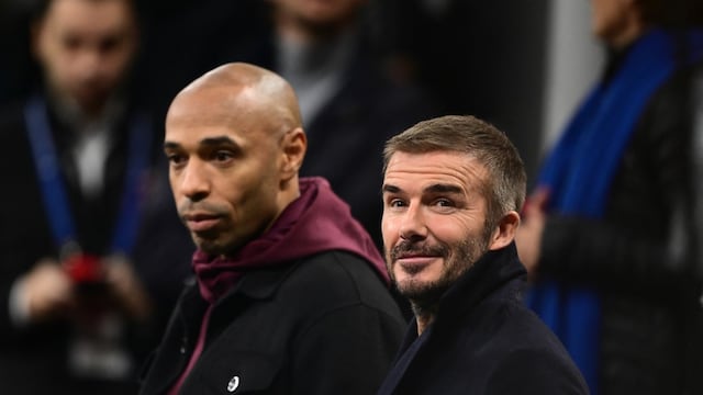 Thierry Henry y David Beckham protagonizan curioso momento en pleno partido de Champions League | VIDEO VIRAL