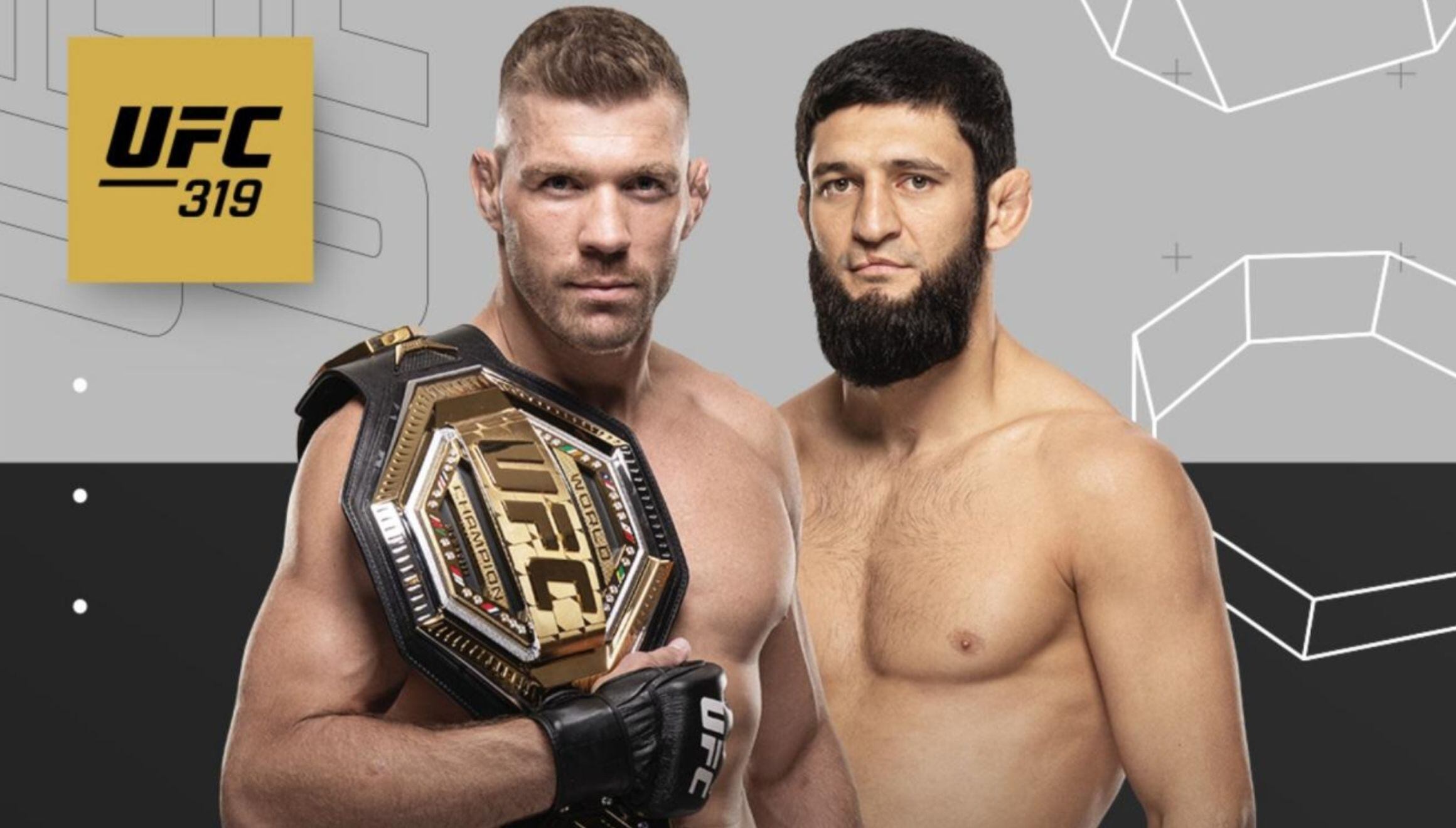 Conoce los horarios de inicio de la cartelera principal de UFC 319, para ver la pelea Du Plessis vs. Chimaev este sábado 16 de agosto desde el United Center, Chicago. (Foto: UFC Español)