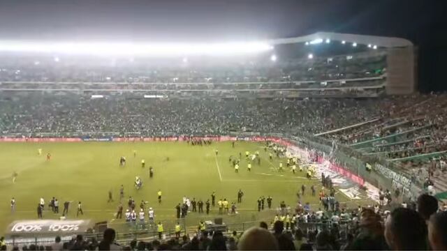 Partido detenido: disturbios durante el partido entre Deportivo Cali vs América de Cali por Liga Betplay | VIDEO