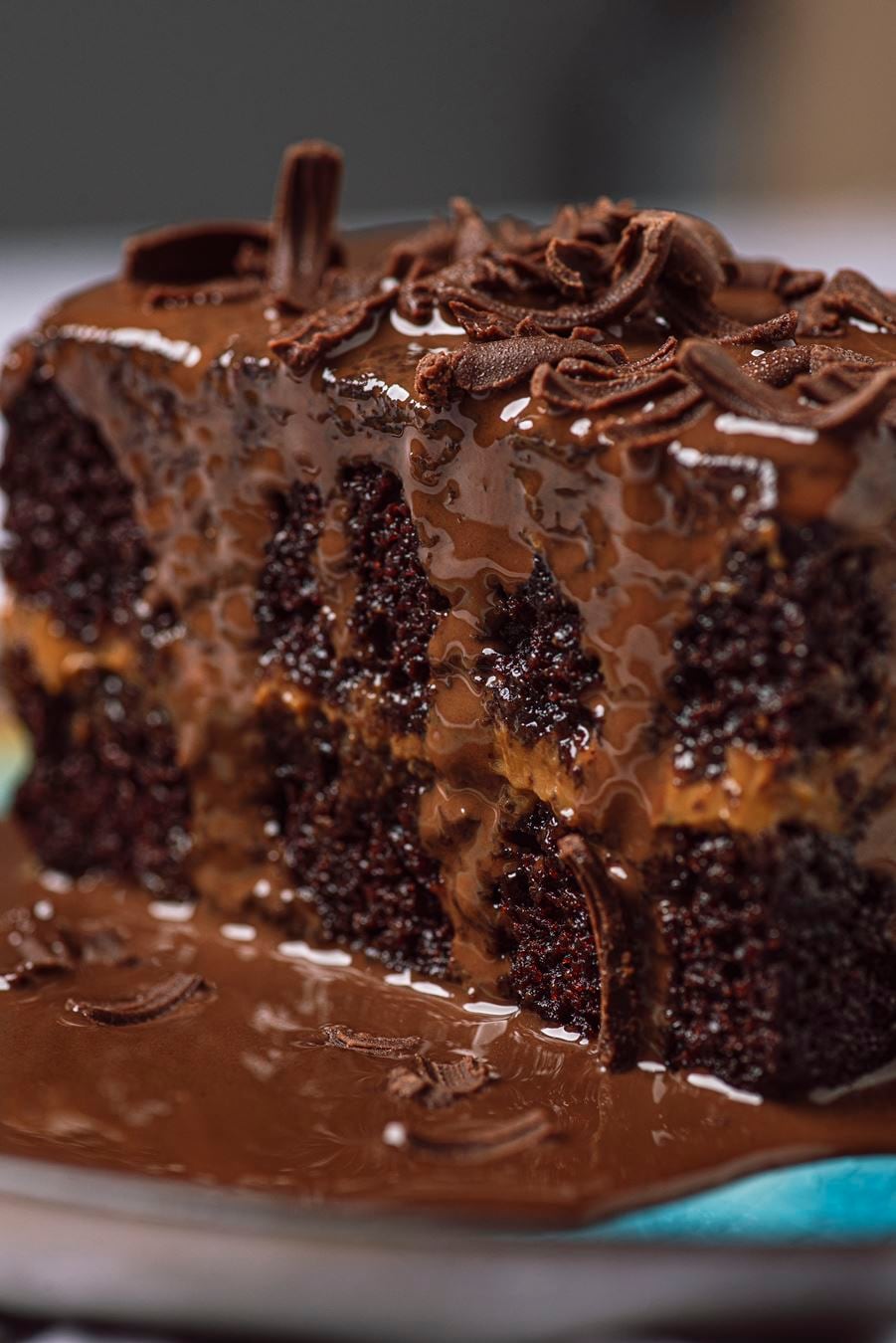 Siempre hay espacio para el postre, especialmente si es con esta torta de chocolate.