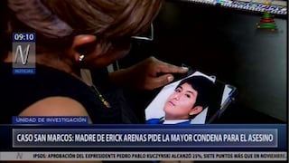 Erik Arenas: madre de estudiante asesinado denuncia amenazas