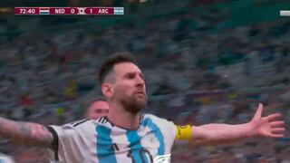 Lionel Messi marca el 2-0 de Argentina vs. Países Bajos por cuartos de final del Mundial | VIDEO