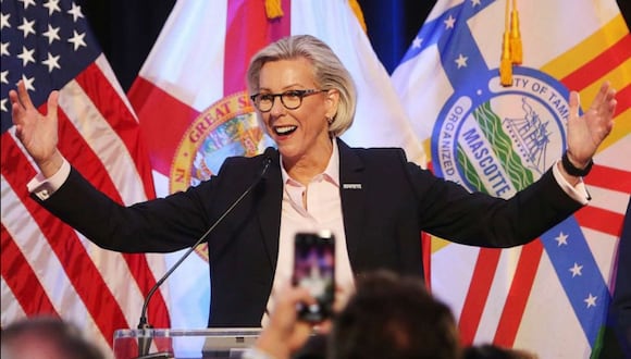 Jane Castor, la primera alcaldesa abiertamente LGBTQ elegida para dirigir Tampa, Florida. (Foto: Octavio Jones/Tampa Bay Times via AP)