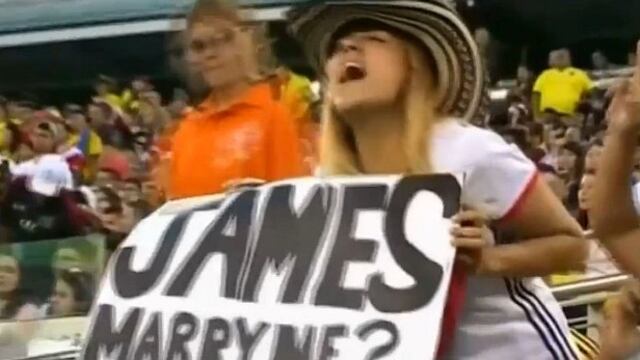 James Rodríguez: aficionada le pide matrimonio en Copa América