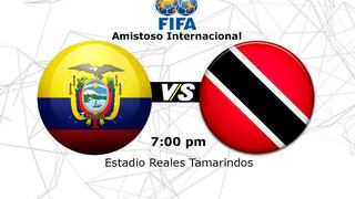 Ecuador vs. Trinidad y Tobago VER AQUÍ EN VIVO: todas las incidencias del amistoso FIFA