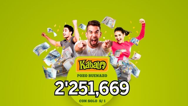 Resultados La Kábala: afortunado se llevó más de S/2,2 millones [VIDEO]