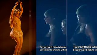 Taylor Swift bailó y cantó al ritmo de Shakira y Bizarrap en los MTV VMAs 2023