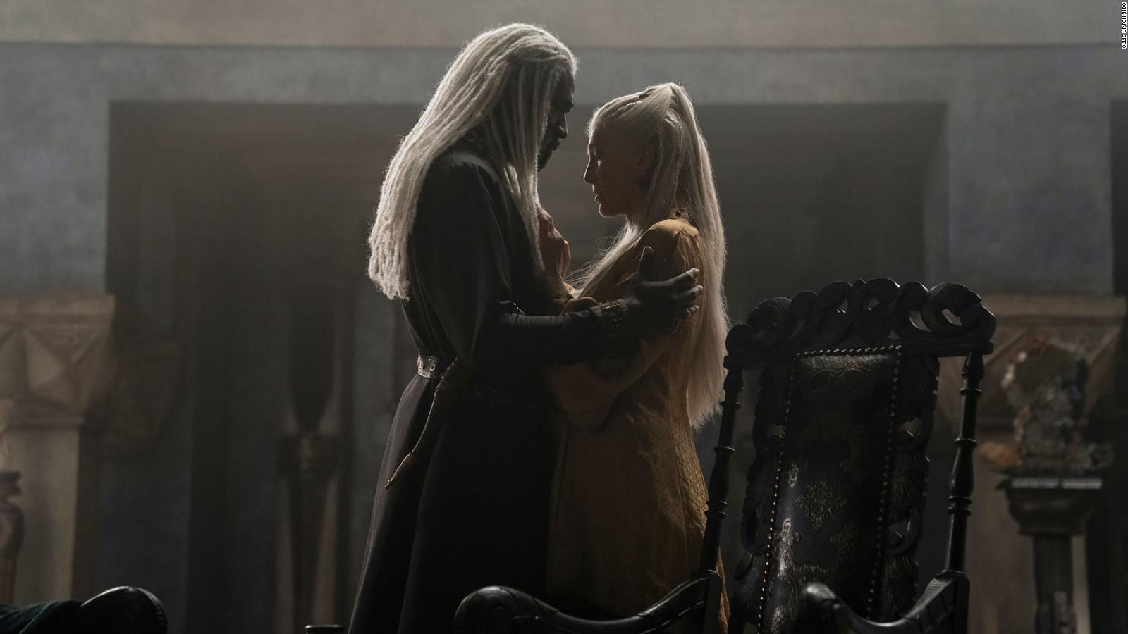 Rhaenys Targaryen y Corlys Velaryon en "House of the Dragon" (Foto: HBO)