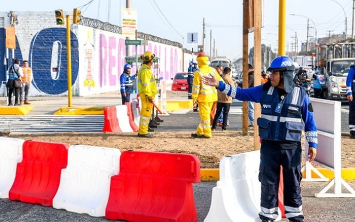 El 28 de enero se pondrá en marcha el plan de desvío vehicular debido a la construcción de la estación Carmen de la Legua (E-05), en la avenida Óscar R. Benavides, a la altura del cruce con la avenida Elmer Faucett | Foto: ATU
