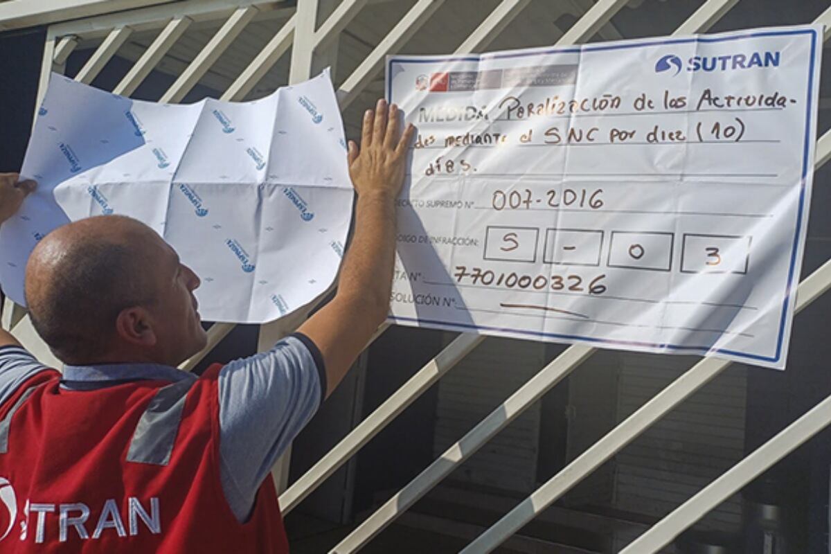 Sutran inició el procedimiento administrativo sancionador contra el centro médico por la infracción de código S03. (Foto: Difusión)