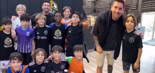 Organizaron su cumpleaños en una canchita de fútbol y Lionel Messi fue el invitado sorpresa