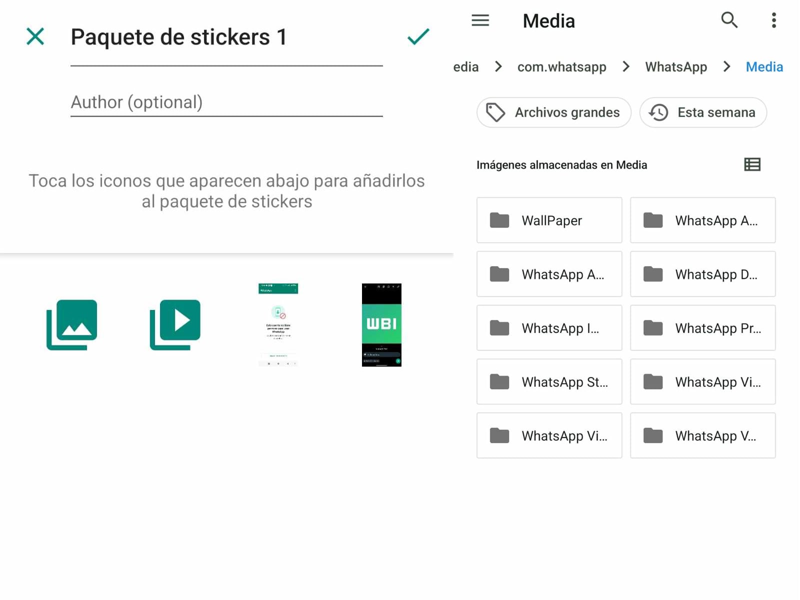 De esta forma encontrarás tus stickers de WhatsApp. (Foto: Depor - Rommel Yupanqui)