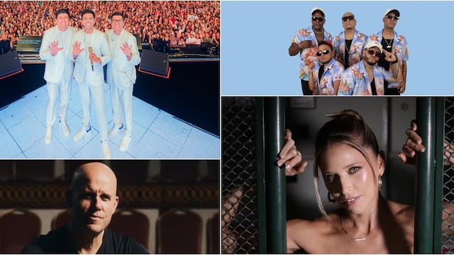 Grupo 5, Barrio Fino, Gian Marco Zignago y Anna Carina Copello. (Fotos: archivo El Comercio / Archivo personal de los artistas)