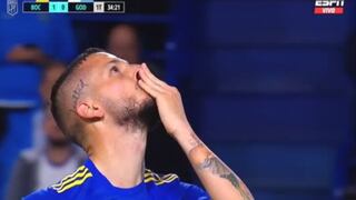Darío Benedetto anotó el penal el 1-0 de Boca Juniors sobre Godoy Cruz | VIDEO